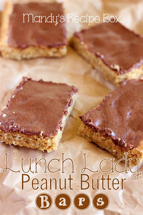 Lunch Lady Peanut Butter Bars Mandy S Recipe Box