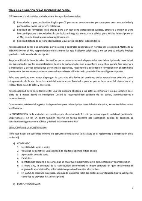 Derecho Mercantil Iii Apuntes Completos A O Tema La