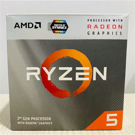 CPU (ซีพียู) AMD AM4 RYZEN 5 3400G (4.20GHz) 4C/8T R5 3400 ฟรีซิลิโคน ...