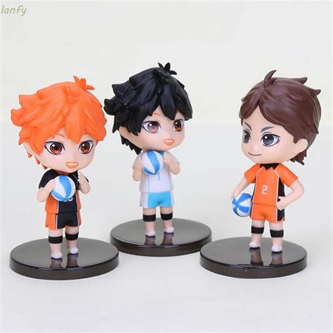 Lanfy Pvc Haikyuu Figura Pcs Set Tobio Kageyama Hinata Shoyo Anime