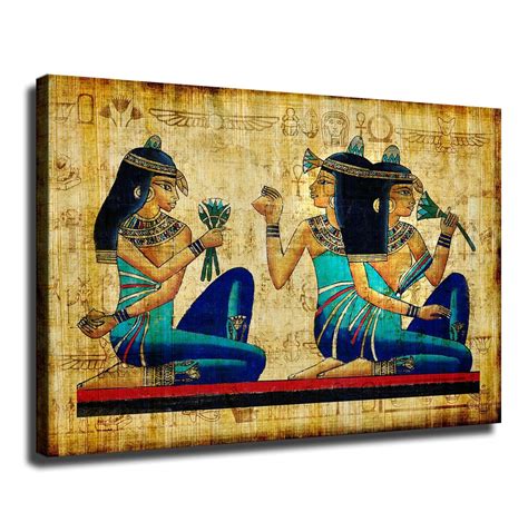 Buccan Art Print Ancient Egypt Egyptian Pharaoh Canvas Wall