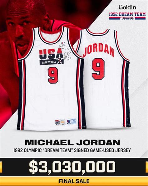 A "Dream" Sale: Michael Jordan's 1992 Olympic Jersey Sold at Goldin Au ...