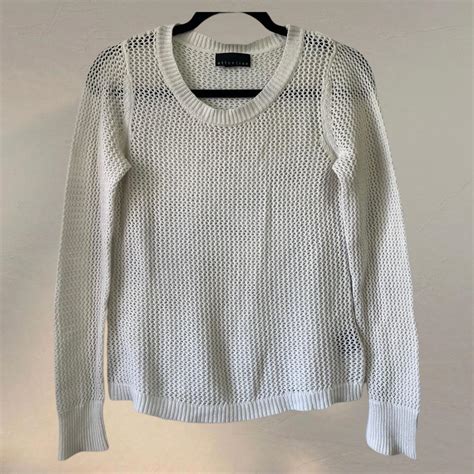 Loosely Knit White Sweater Brand Is Attention Depop