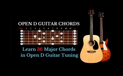 Open D Guitar Chords Learn 36 Chords In DADF AD Tuning