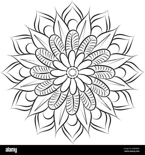 Mandala Art Design In Circle Simple Mandala Design Floral Mandala Art