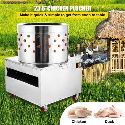 W Poultry De Feather Turkey Chicken Plucker Plucking Machine