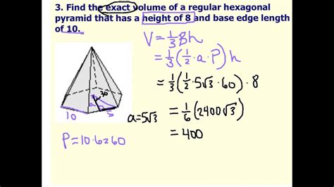 Volume Of A Square Pyramid Formula