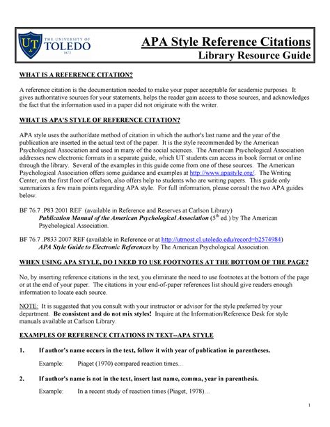 Apastyle Style In Referencing Apa Style Reference Citations Library Resource Guide What Is A