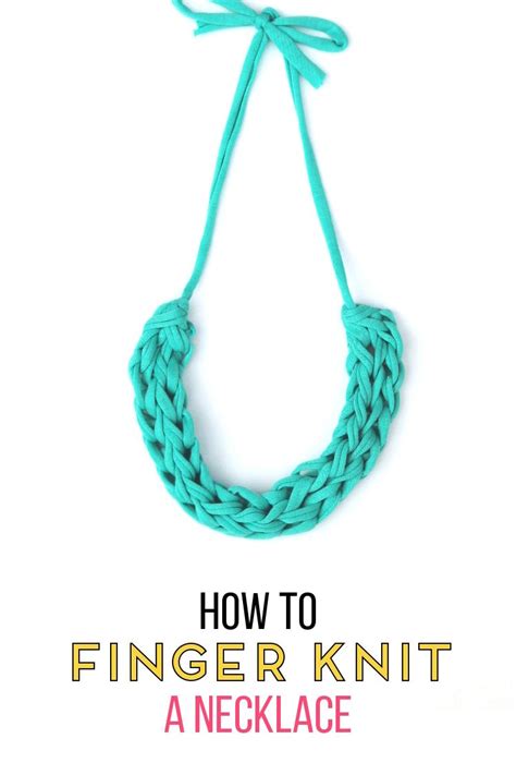 How To Finger Knit A Necklace — Gathering Beauty Finger Knitting