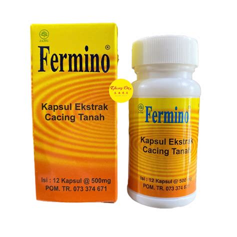 Jual Obat Tipes Typus Demam Fermino Kapsul Cacing Ekstrak Isi 12 Kapsul