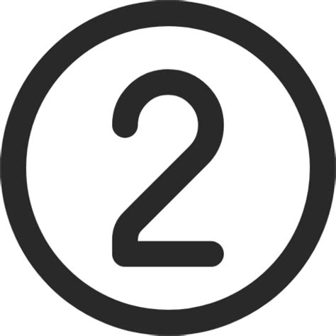 "number 2 circle" Icon - Download for free – Iconduck