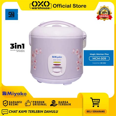 Jual Miyako Rice Cooker MCM 509 1 8 Liter Magic Warmer Plus Mejikom Low