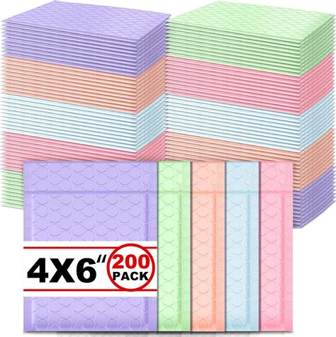 Amazon 25 Pack 4x6 Inches Small Pink Poly Bubble Lined Mailers