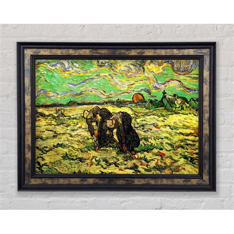 Bright Star Van Gogh Two Peasant Women Digging In Field With Snow