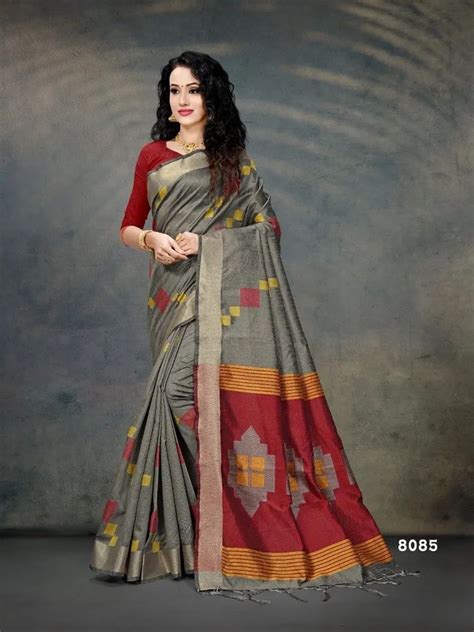 Cotton Silk Saree 6 3 M With Blouse Piece At Rs 900 In Kolkata Id