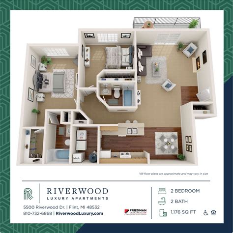 Riverwood Luxury Apartments - 5500 Riverwood Dr Flint MI 48532 | Apartment Finder