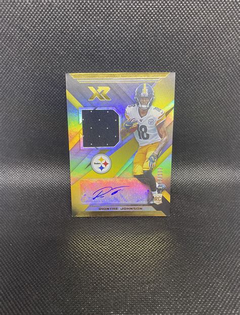 2019 Panini Xr Diontae Johnson Rookie Patch Autograph AUTO RPA 199 RC