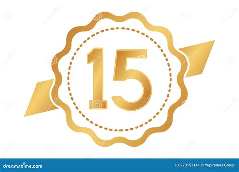 Number Fifteen And Cartoon Mice Group Vector Illustration