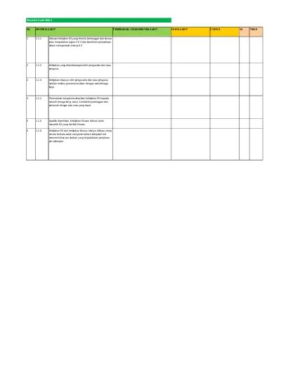 Checklist Kriteria Audit Smk3