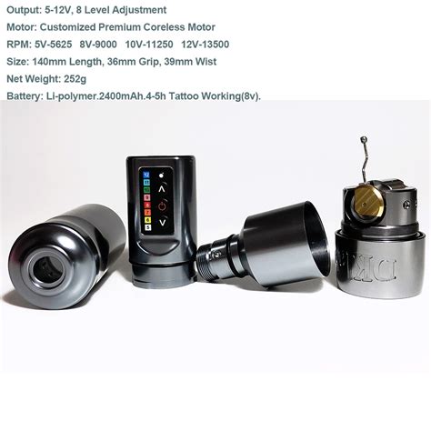 DKLAB DK-W1 Wireless Tattoo Machine Pen,Professional Wireless Tattoo ...