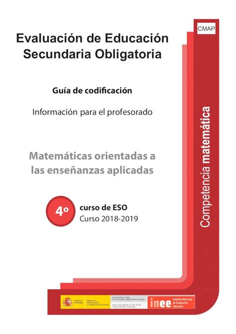 Pdf Cmap Evaluaci N De Educaci N Secundaria Obligatoriaf D F B