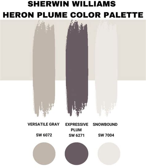 Sherwin Williams Heron Plume (Palette, Coordinating & Inspirations)