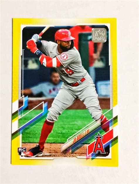 Jo Adell Topps Rc Rookie Walgreens Yellow Los Angeles Angels