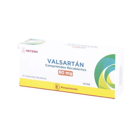 Valsartán 80 Mg X 30 Comp Rec Easyfarma