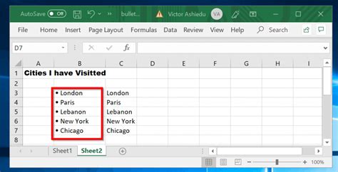 Bullet Points In Excel 4 Easy Ways To Insert Bullet Points In Excel