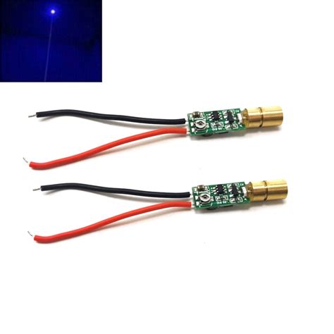 Pcs Mini Nm Mw Blue Laser Diode Module Dot Aiming Positioning Led