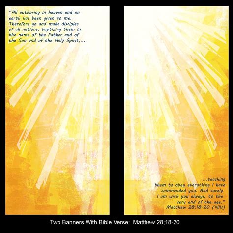 Two Christian Church Banners 2 Banners With Bible Verse Etsy