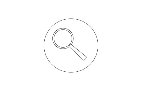 Office Magnifying Glass Outline Icon 1 Graphic By Goodflowsstudio