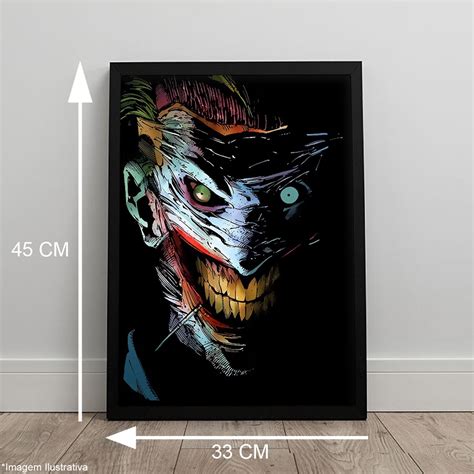 Quadro Coringa Quadrinhos Dc Comics C Moldura A3 45x33 Elo7