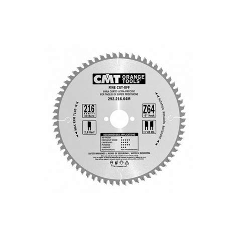 lame de scie circulaire CMT pour coupes en longueur diamètre 190mm