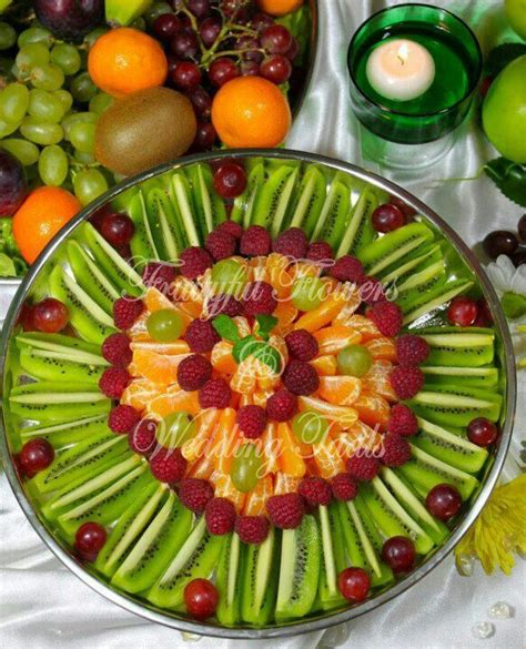 Kiwi Fruit Platter Fun Snack Recipe Fruit Platter Beautiful Food