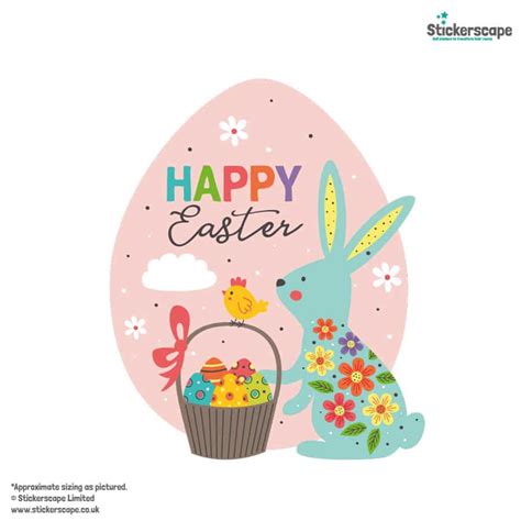 Happy Easter Egg Window Sticker Stickerscape