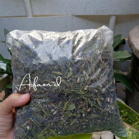 Jual Daun Sambiloto Cacah Kering 1kg 1000gr Shopee Indonesia