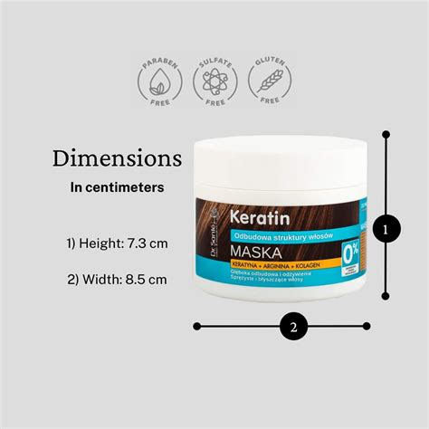 Dr Santé Keratin Hair Mask Collagen and Argan Deep Regeneration 300ml