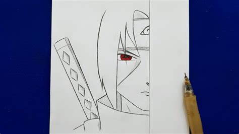 How To Draw Itachi Naruto Itachi Uchiha Step By Step Easy Tutorial Youtube