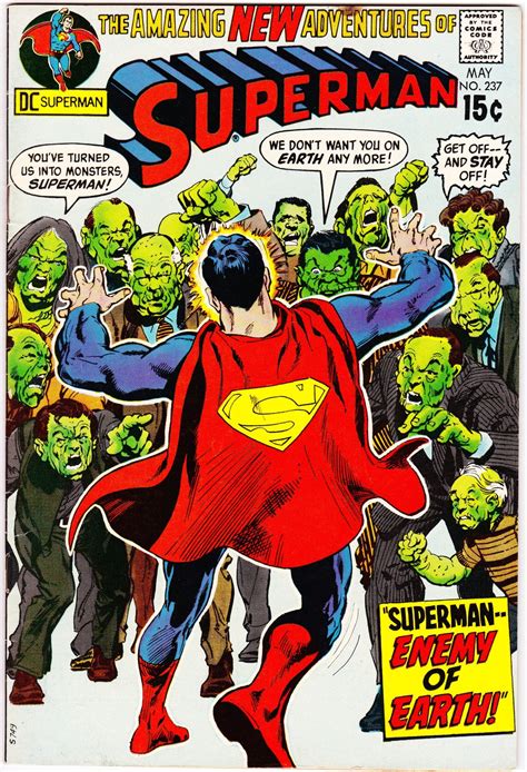 Superman 237 May 1971 DC Comics Grade VF Etsy Superman Comic Dc