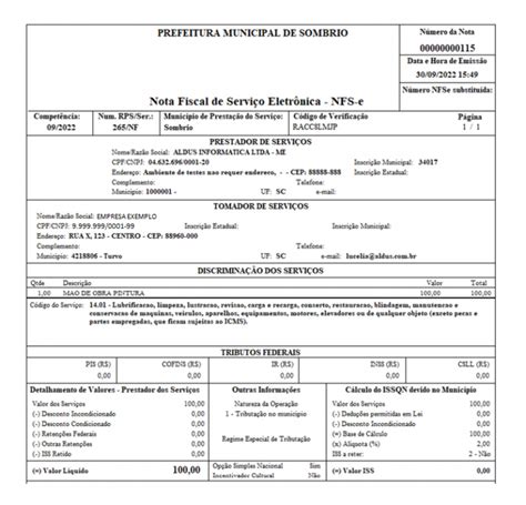O Sistema De Nota Fiscal De Servi O Nfs E Da Prefeitura De Novo Bem