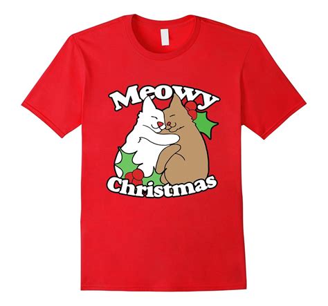 Meowy Christmas Shirt Cute Christmas Cats T Shirt Cl Colamaga