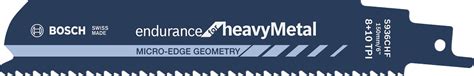 Hoja De Sierra Sable S 936 CHF Endurance For Heavy Metal Bosch
