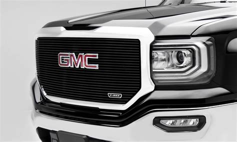 2016 2018 Sierra 1500 Laser Billet Grille Black 1 Pc Insert With Logo Cutout Pn 6202131