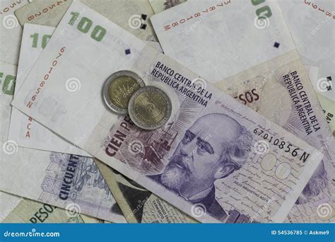 Geld Von Argentinien Stockbild Bild Von Investition 54536785