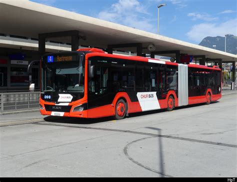 Chur Bus Man Lion S City Hybrid Gr Bei Den Bushaltestellen Vor