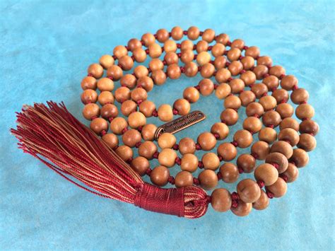 Energized Sandalwood Buddhist Prayer Beads Healing Mala Etsy