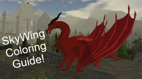 Skywing Coloring Guide For Roblox Wings Of Fire Color Options For