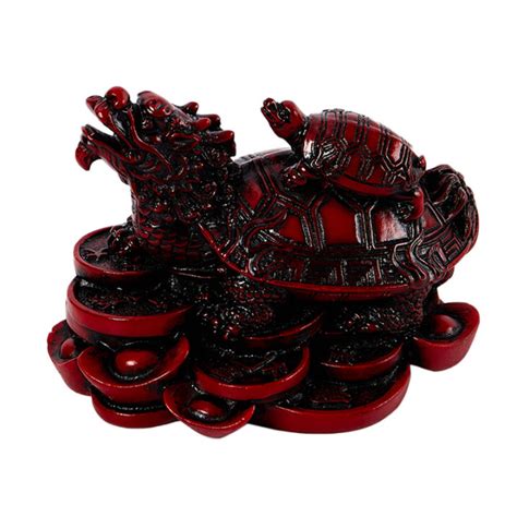 Dongcheng Feng Shui Dragon Lucky Chinese Turtle Tortoise Craft Statue