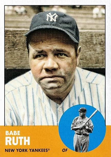 Amazon 2022 Topps Archives 3 Babe Ruth Baseball Card Yankees